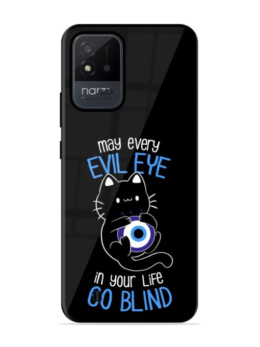 May every evil eye in your life go blind Glossy Metal Phone Cover for Realme Narzo 50I Zapvi