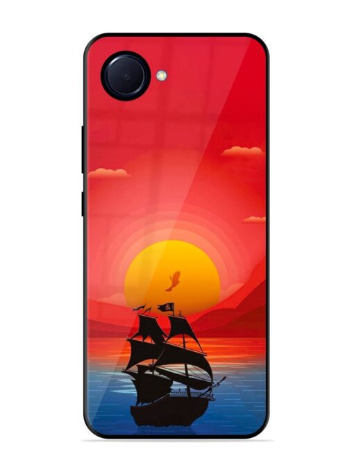 Sunset Sail Glossy Metal Phone Cover for Realme Narzo 50I Prime