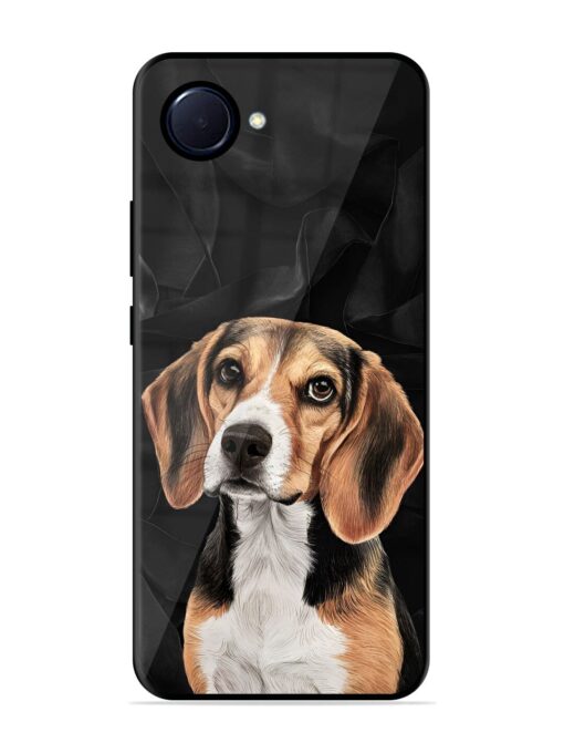 Beagle Portrait Glossy Metal Phone Cover for Realme Narzo 50I Prime Zapvi