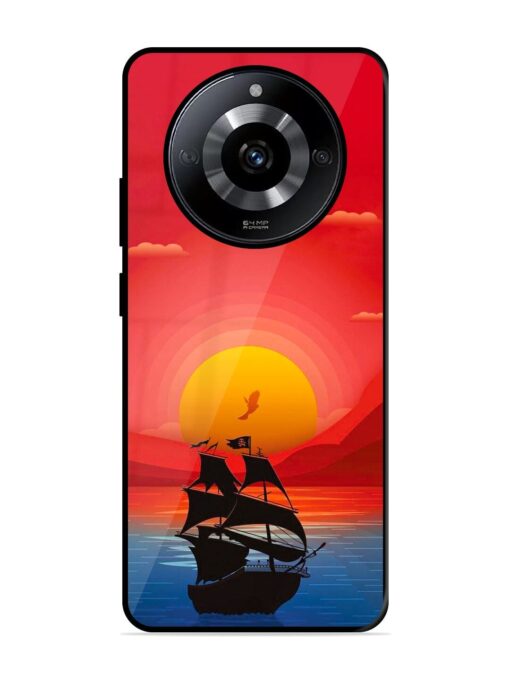 Sunset Sail Glossy Metal Phone Cover for Realme Narzo 60 (5G) Zapvi