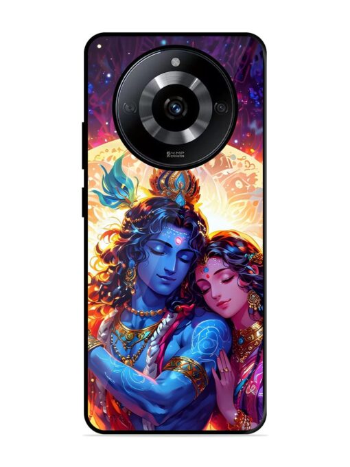 Radha Krishna Art Glossy Metal Phone Cover for Realme Narzo 60 (5G) Zapvi