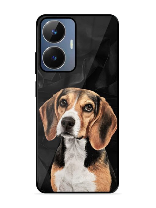 Beagle Portrait Glossy Metal Phone Cover for Realme Narzo N55