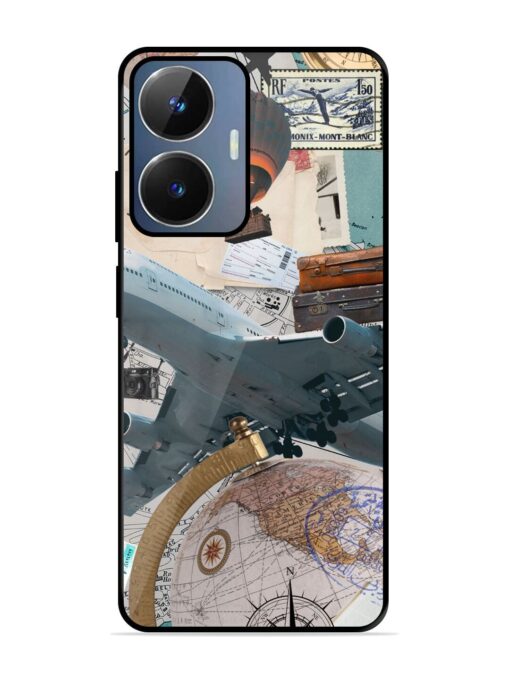 Adventure Awaits Glossy Metal Phone Cover for Realme Narzo N55 Zapvi