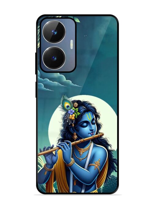 Krishna's Divine Flute Glossy Metal Phone Cover for Realme Narzo N55 Zapvi