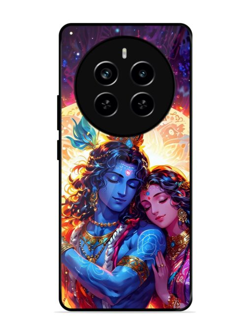 Radha Krishna Art Glossy Metal Phone Cover for Realme P1 Pro (5G) Zapvi