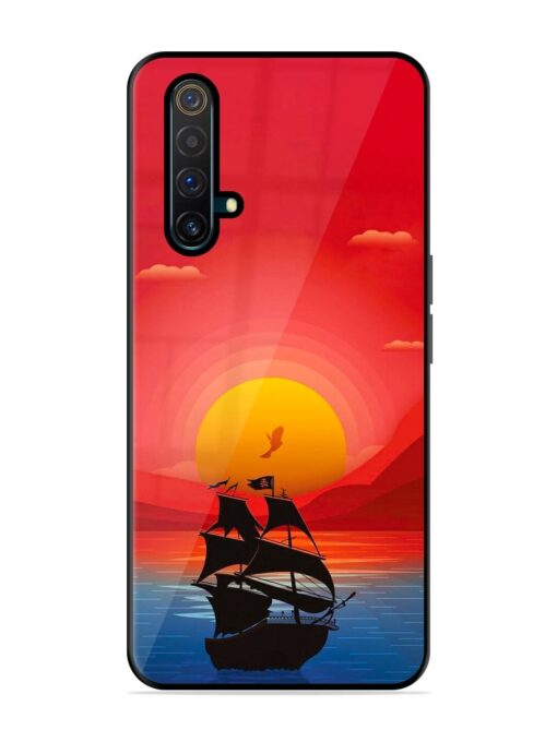 Sunset Sail Glossy Metal Phone Cover for Realme X3 Zapvi