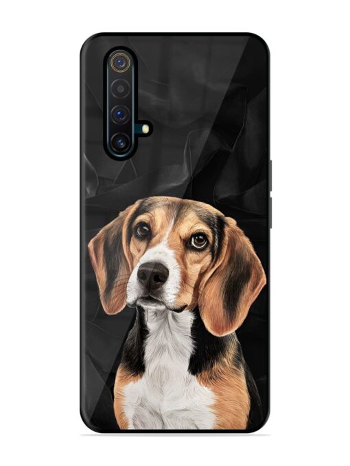 Beagle Portrait Glossy Metal Phone Cover for Realme X3 Zapvi