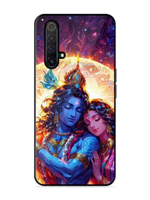 Radha Krishna Art Glossy Metal Phone Cover for Realme X3 Zapvi