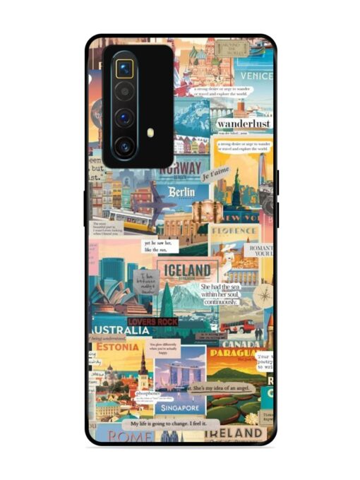 Travel Inspiration Collage Glossy Metal Phone Cover for Realme X3 Superzoom Zapvi