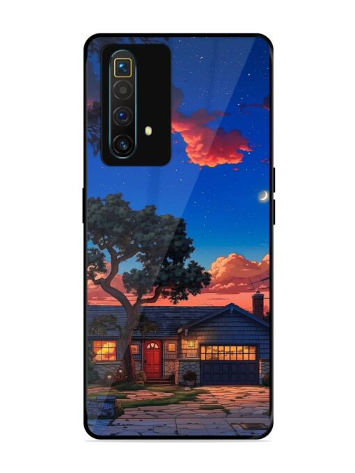 Serene Suburban Twilight Glossy Metal Phone Cover for Realme X3 Superzoom