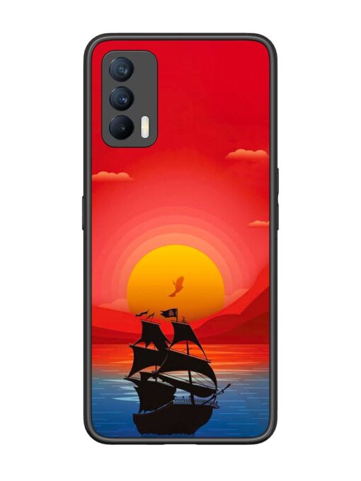 Sunset Sail Glossy Metal Phone Cover for Realme X7 (5G) Zapvi