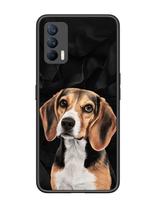 Beagle Portrait Glossy Metal Phone Cover for Realme X7 (5G)