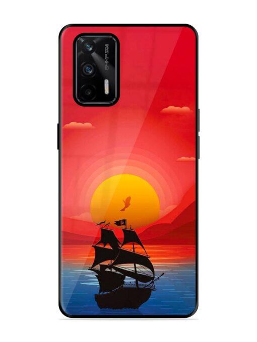 Sunset Sail Glossy Metal Phone Cover for Realme X7 Max (5G)