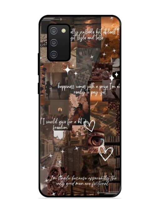 Melancholy Aesthetic Glossy Metal Phone Cover for Samsung Galaxy A02S Zapvi