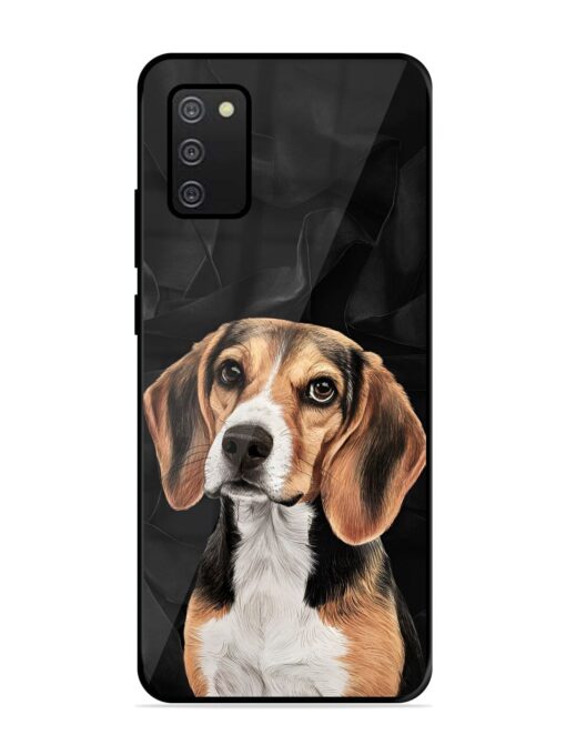 Beagle Portrait Glossy Metal Phone Cover for Samsung Galaxy A02S Zapvi