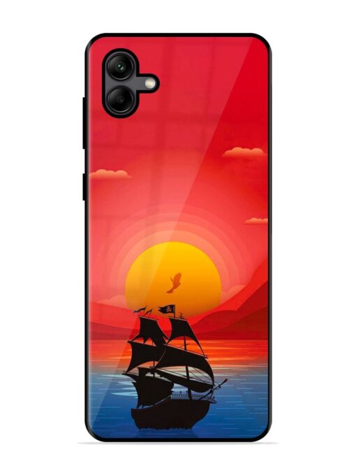 Sunset Sail Glossy Metal Phone Cover for Samsung Galaxy A04