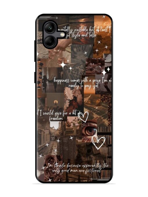 Melancholy Aesthetic Glossy Metal Phone Cover for Samsung Galaxy A04