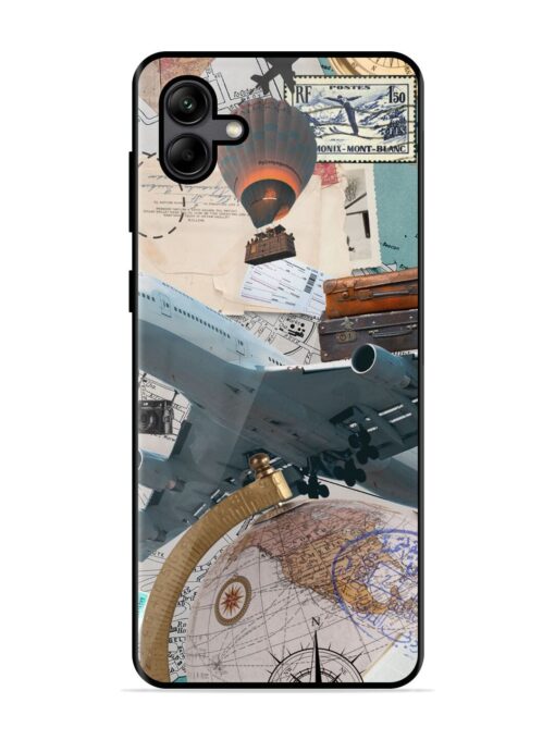 Adventure Awaits Glossy Metal Phone Cover for Samsung Galaxy A04