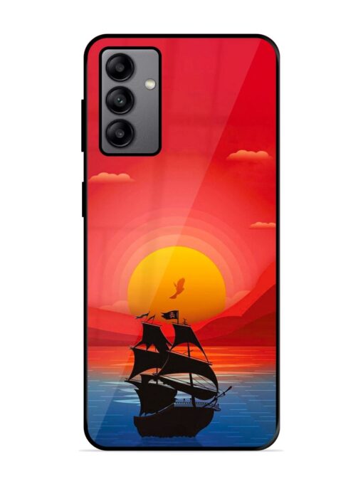 Sunset Sail Glossy Metal Phone Cover for Samsung Galaxy A04S