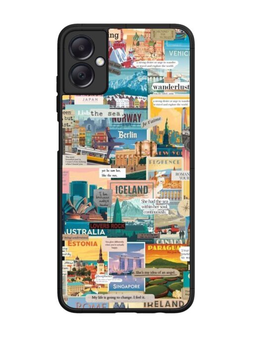 Travel Inspiration Collage Glossy Metal Phone Cover for Samsung Galaxy A05