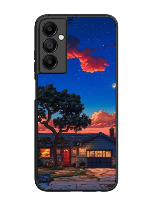 Serene Suburban Twilight Glossy Metal Phone Cover for Samsung Galaxy A05S