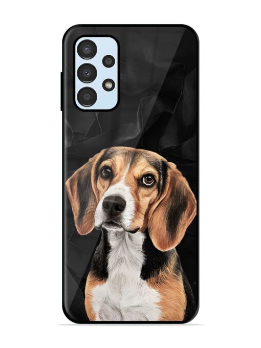 Beagle Portrait Glossy Metal Phone Cover for Samsung Galaxy A13