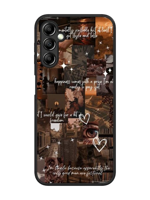 Melancholy Aesthetic Glossy Metal Phone Cover for Samsung Galaxy A14 (5G) Zapvi