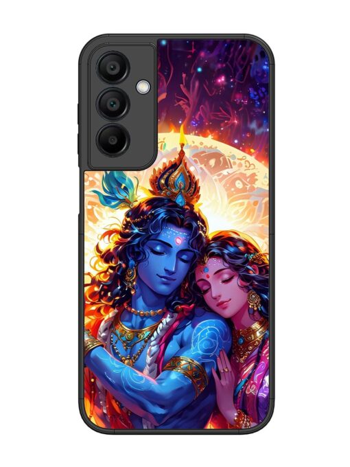 Radha Krishna Art Glossy Metal Phone Cover for Samsung Galaxy A15 (5G)