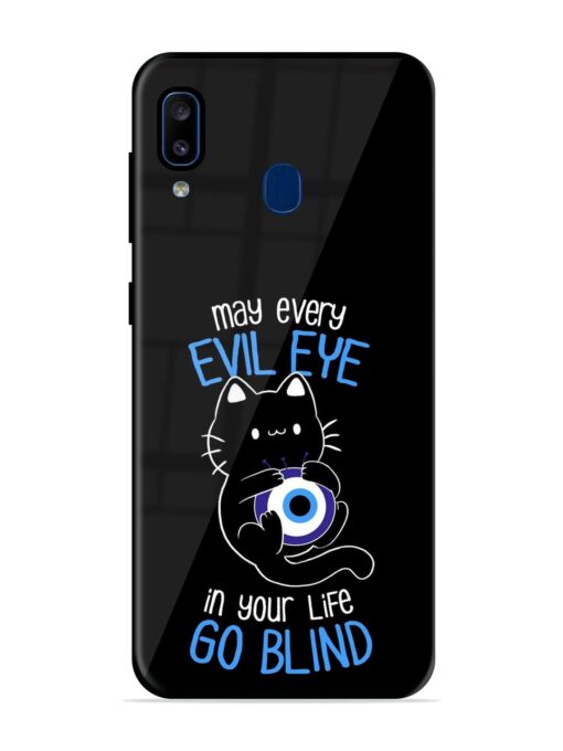 May every evil eye in your life go blind Glossy Metal Phone Cover for Samsung Galaxy A20