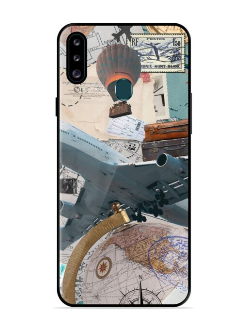 Adventure Awaits Glossy Metal Phone Cover for Samsung Galaxy A20S Zapvi