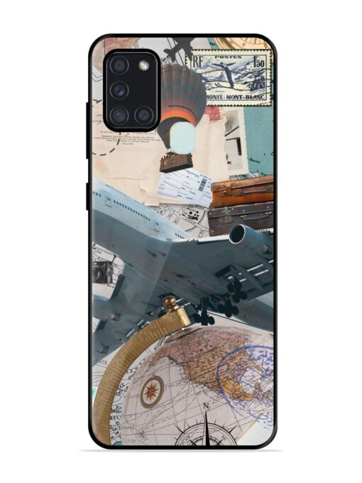 Adventure Awaits Glossy Metal Phone Cover for Samsung Galaxy A21S Zapvi