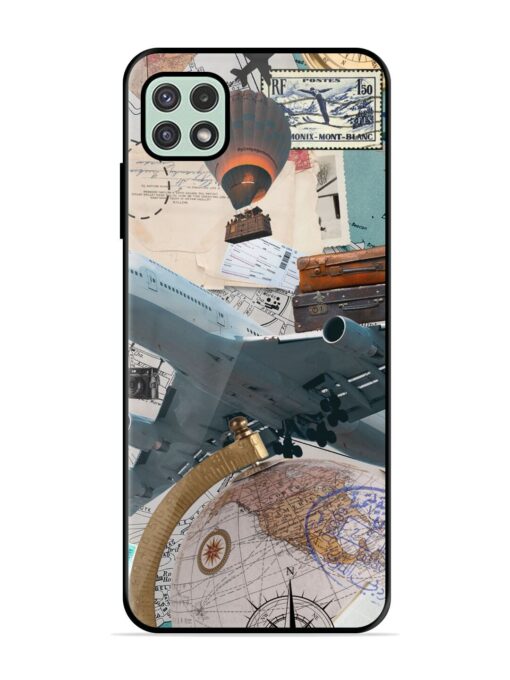 Adventure Awaits Glossy Metal Phone Cover for Samsung Galaxy A22 (5G) Zapvi