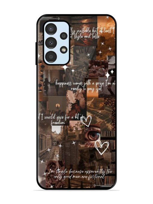 Melancholy Aesthetic Glossy Metal Phone Cover for Samsung Galaxy A23