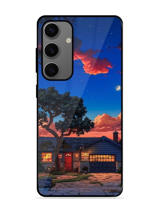 Serene Suburban Twilight Glossy Metal Phone Cover for Samsung Galaxy A25 (5G)