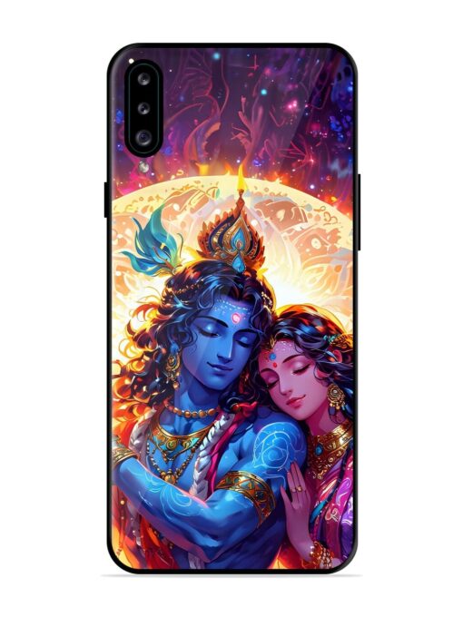 Radha Krishna Art Glossy Metal Phone Cover for Samsung Galaxy A30S Zapvi