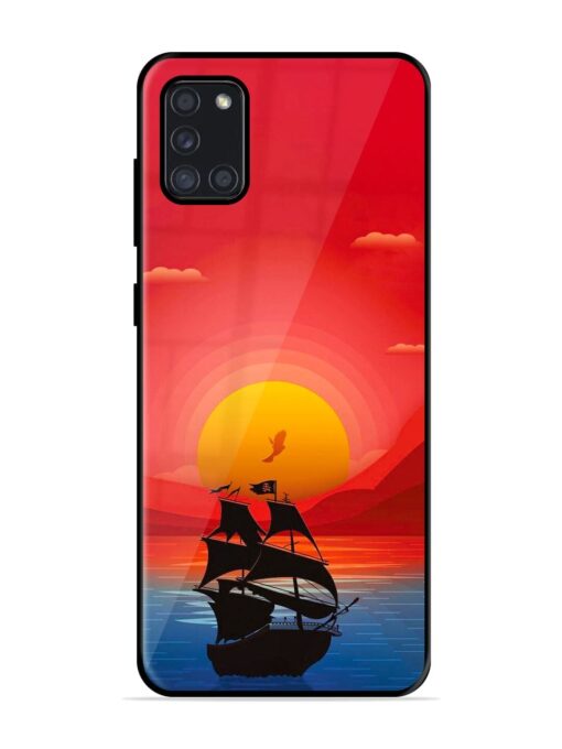 Sunset Sail Glossy Metal Phone Cover for Samsung Galaxy A31