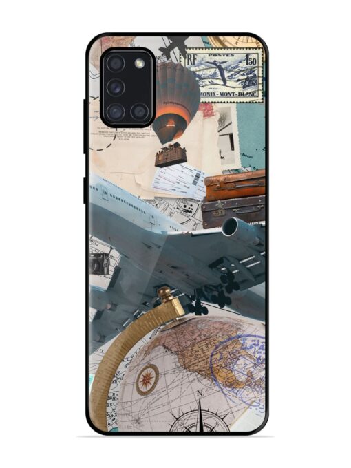 Adventure Awaits Glossy Metal Phone Cover for Samsung Galaxy A31 Zapvi