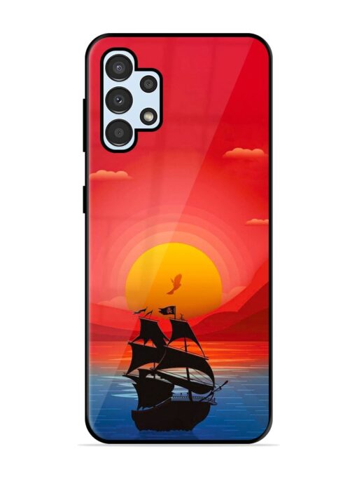 Sunset Sail Glossy Metal Phone Cover for Samsung Galaxy A32 (4G)