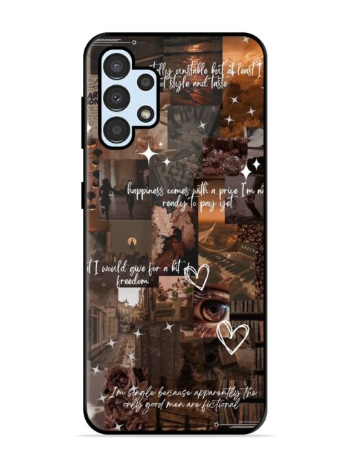 Melancholy Aesthetic Glossy Metal Phone Cover for Samsung Galaxy A32 (4G)