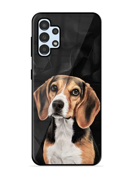 Beagle Portrait Glossy Metal Phone Cover for Samsung Galaxy A32 (4G) Zapvi