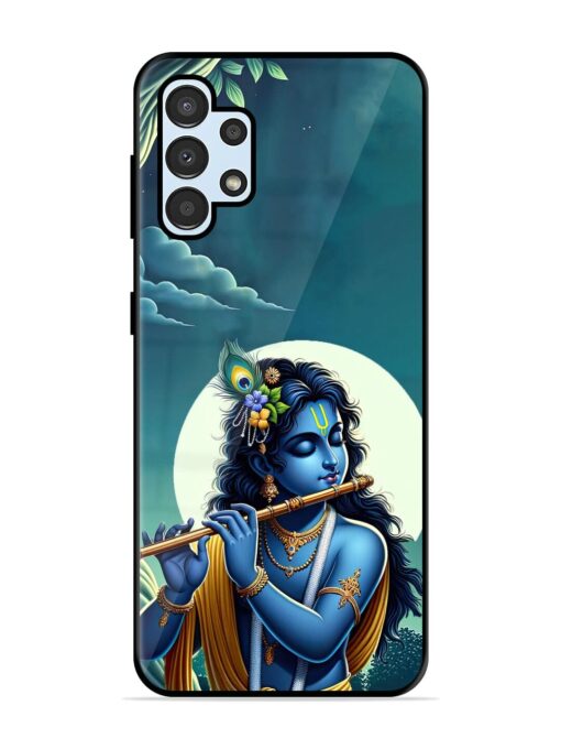 Krishna's Divine Flute Glossy Metal Phone Cover for Samsung Galaxy A32 (4G)