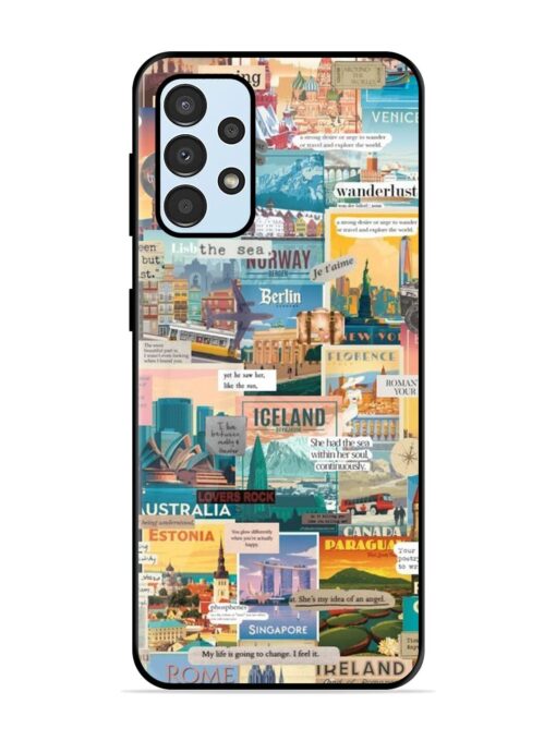 Travel Inspiration Collage Glossy Metal Phone Cover for Samsung Galaxy A33 (5G) Zapvi