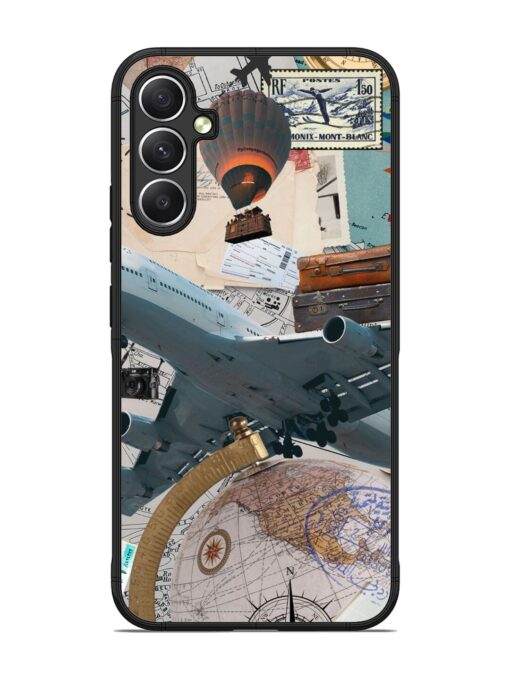 Adventure Awaits Glossy Metal Phone Cover for Samsung Galaxy A34 (5G)