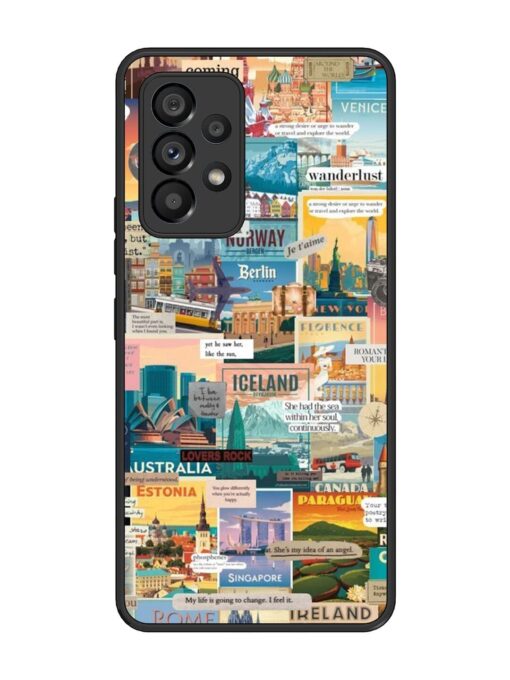 Travel Inspiration Collage Glossy Metal Phone Cover for Samsung Galaxy A53 (5G)