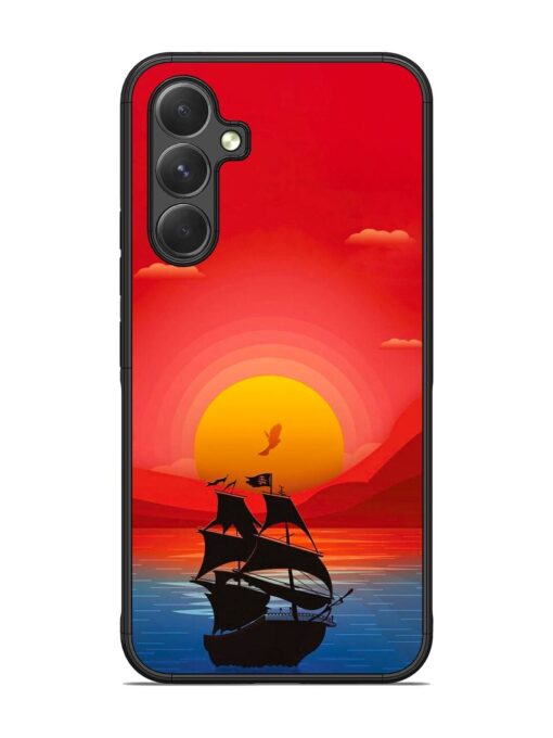 Sunset Sail Glossy Metal Phone Cover for Samsung Galaxy A54 (5G) Zapvi