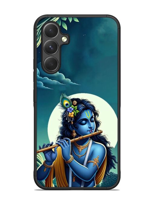 Krishna's Divine Flute Glossy Metal Phone Cover for Samsung Galaxy A54 (5G)