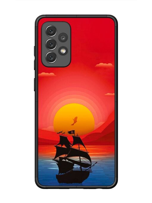 Sunset Sail Glossy Metal Phone Cover for Samsung Galaxy A72