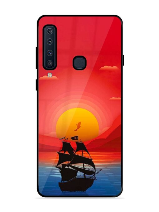 Sunset Sail Glossy Metal Phone Cover for Samsung Galaxy A9 (2018)