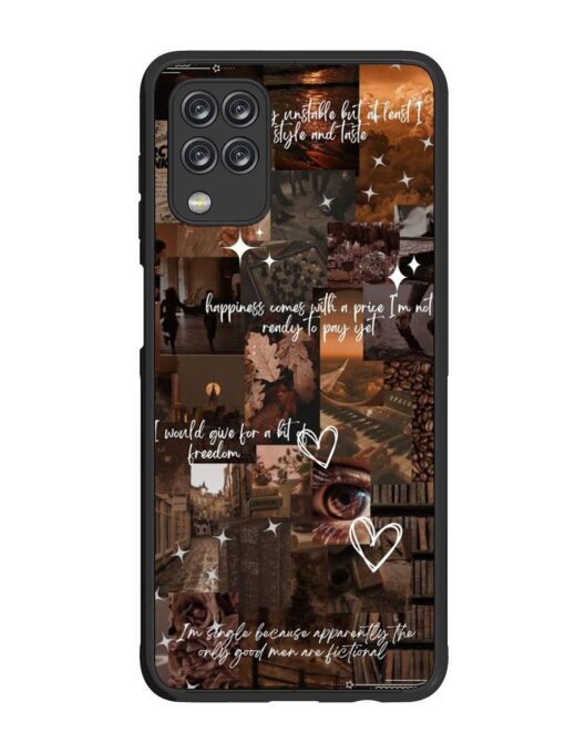 Melancholy Aesthetic Glossy Metal Phone Cover for Samsung Galaxy F12 Zapvi