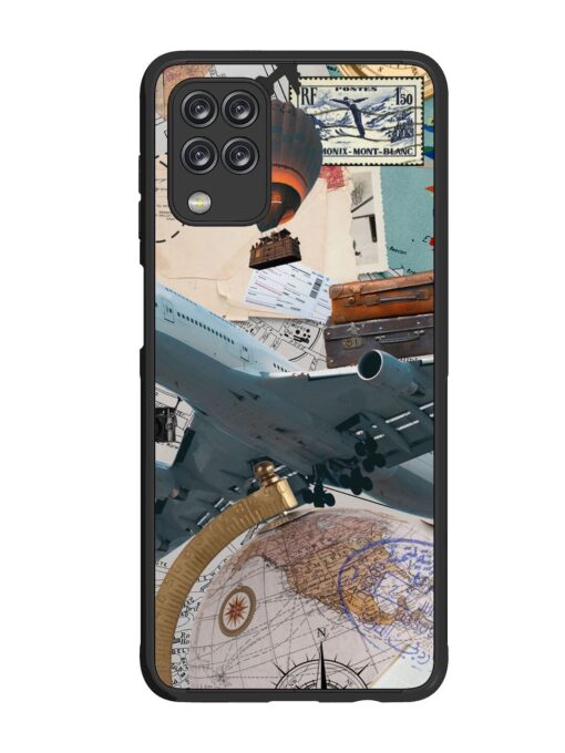 Adventure Awaits Glossy Metal Phone Cover for Samsung Galaxy F12 Zapvi